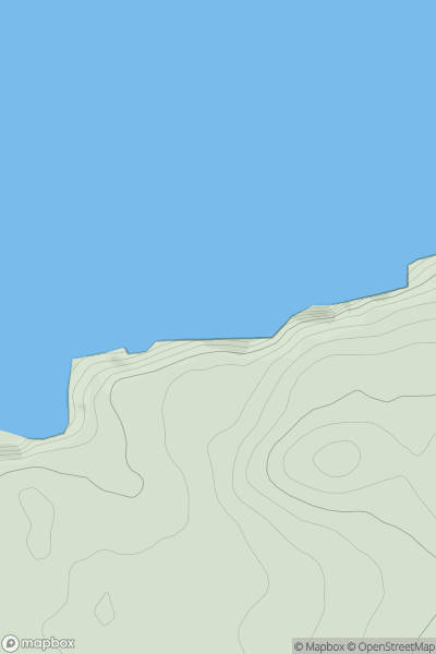 Thumbnail image for Needle Rock [South-West Wales] showing contour plot for surrounding peak